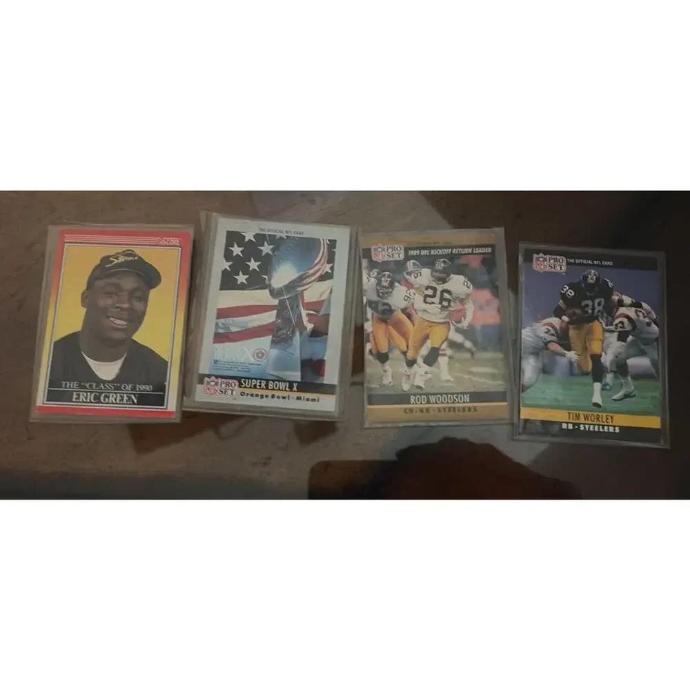 LOT 1980s 90s Cards Topps Rookie Shell Lipps Woodson Harris Noll Green STEELERS